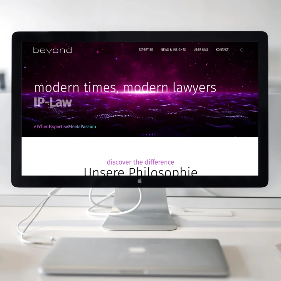 eXa Webentwicklung Referenz: Homepage von beyond