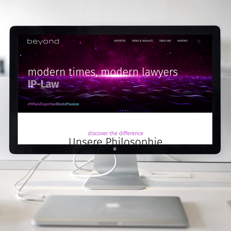 eXa Webentwicklung Referenz: Homepage von beyond